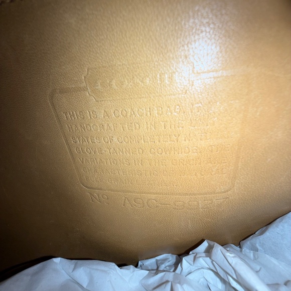 PROJECT Coach Willis 9927 Camel with nickel hardware VINTAGE - Picture 13 of 14